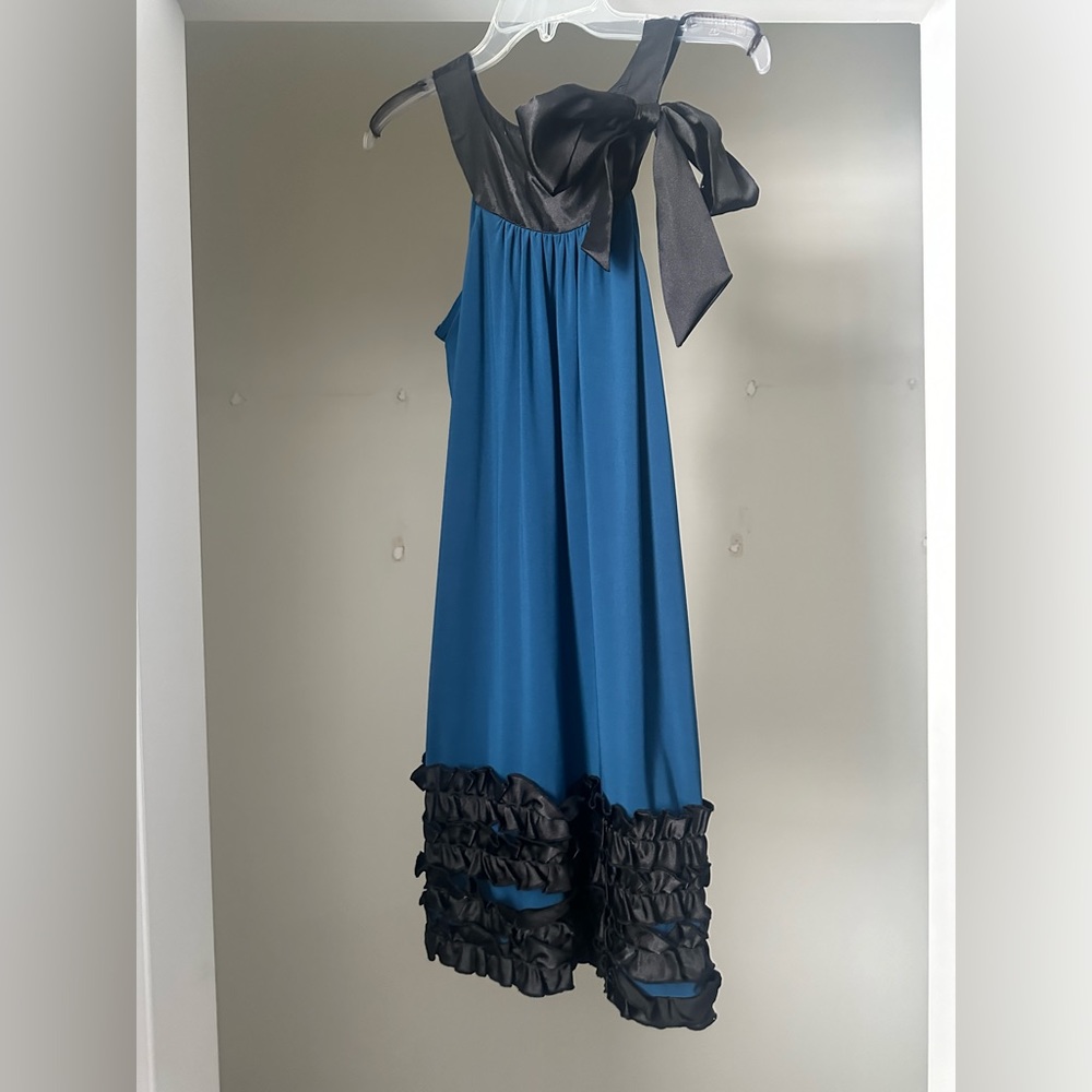 Blue & Black Cocktail Dress, M